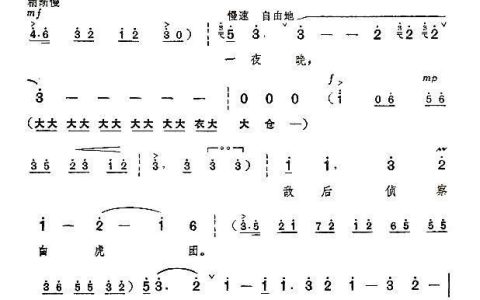 风雨行军一夜晚（京剧《奇袭白虎团》唱段）